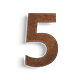 Corten plieno namų numeriai