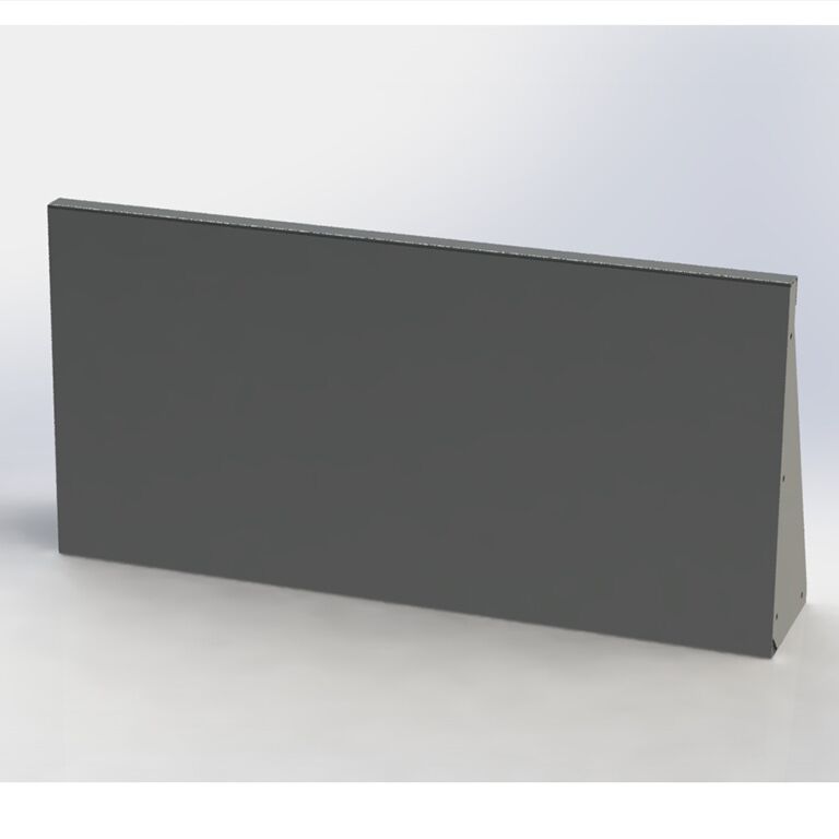 Milteliniu būdu dengta plieninė atraminė sienelė tiesus 100 cm (aukštis 50 cm)