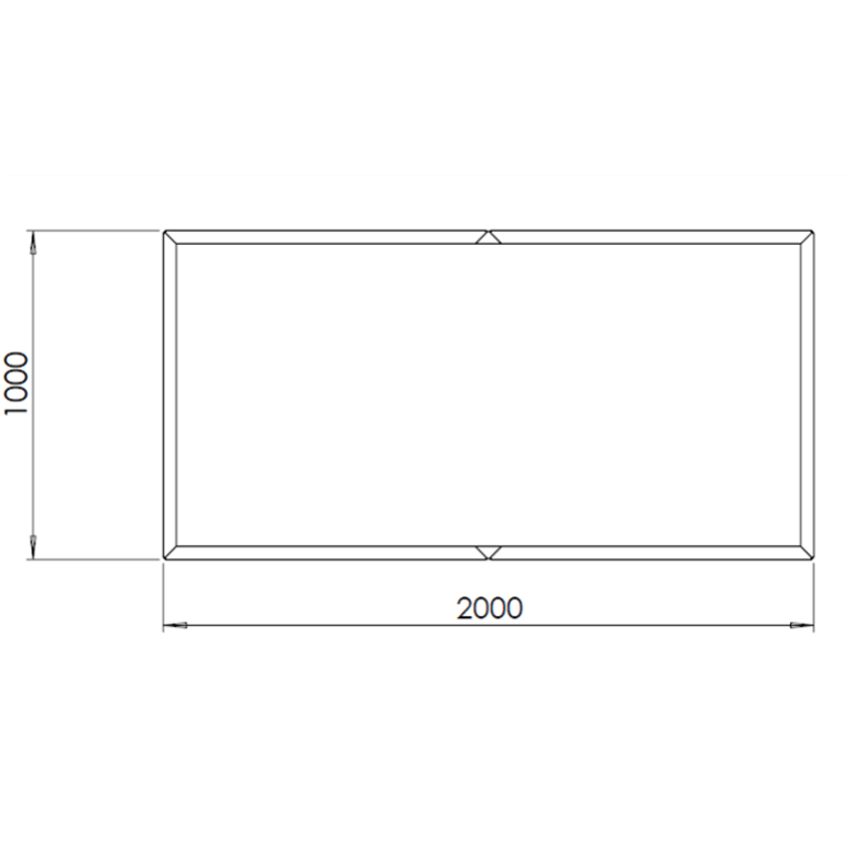 Corten plieno lauko vazonas Texas xxl 200 x 100 cm
