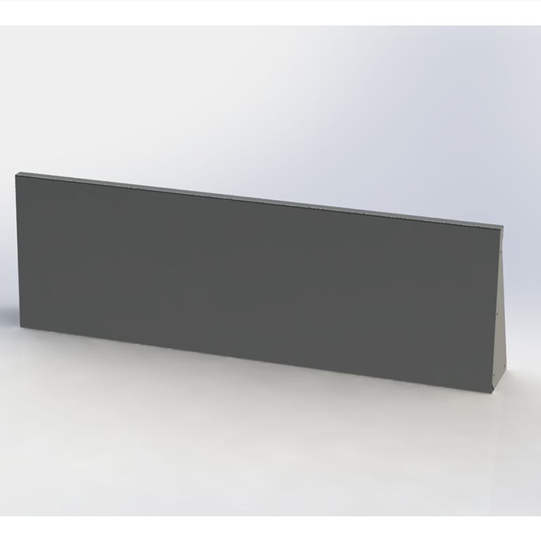 Milteliniu būdu dengta plieninė atraminė sienelė tiesus 150 cm (aukštis 50 cm)