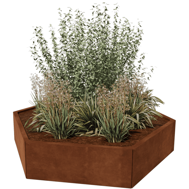 Corten plieno lauko vazonas Denveris 80