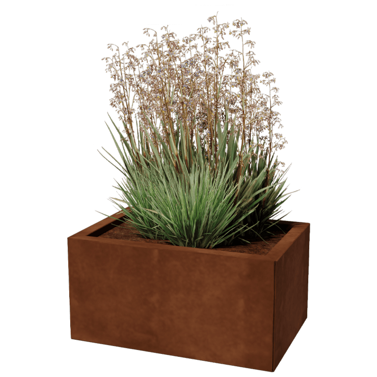Corten plieno lauko vazonas Texas 40 x 60 cm