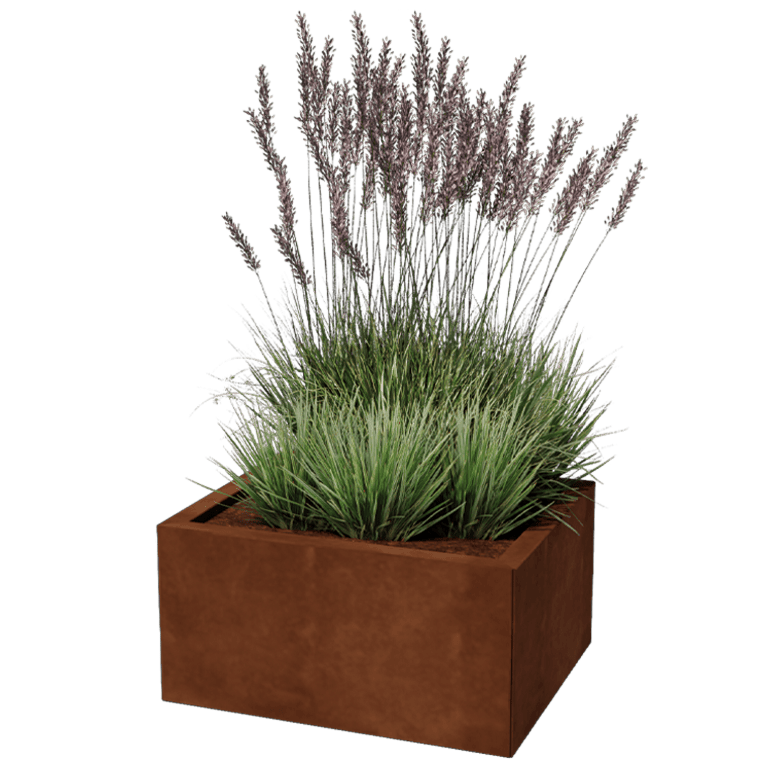 Corten plieno lauko vazonas Texas 50 x 60 cm