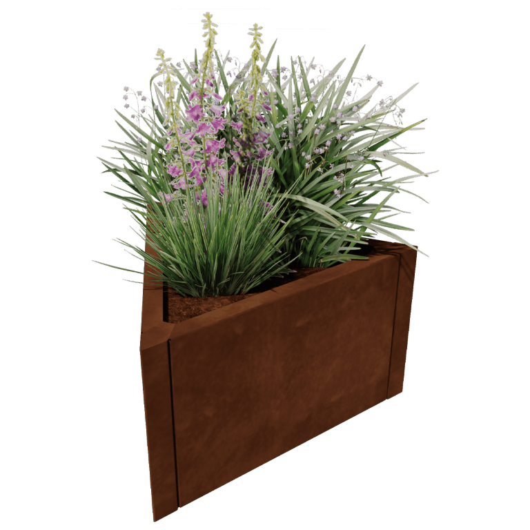 Corten plieno lauko vazonas Alaska lygiakraštis 60 cm