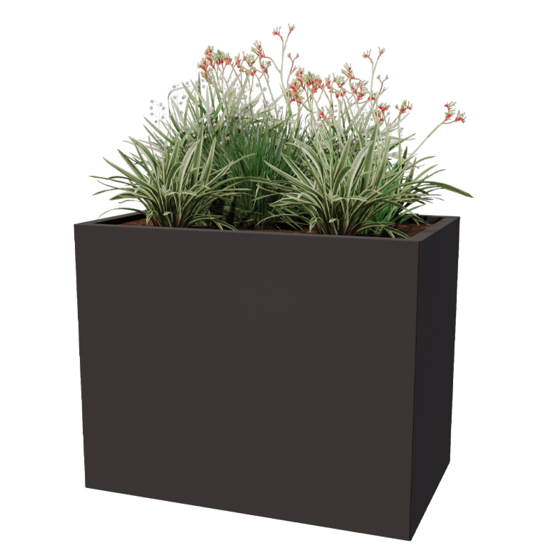 Gepoedercoat staal plantenbak Texas 60 x 100 cm