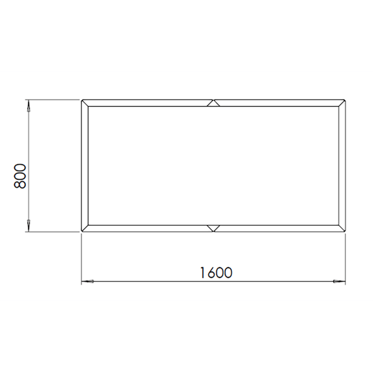Milteliniu būdu dengtas plieninis lauko vazonas Texas xxl 160 x 80 cm