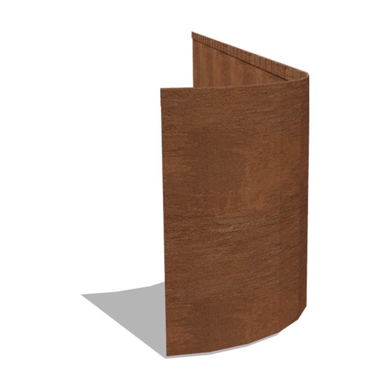 Corten plieno sodo apvadai suplotas FLEX 45 cm (ilgis 240 cm)