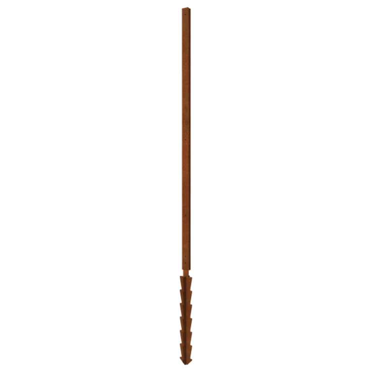 Corten plieno stovas tiesus atraminis kaištis su 190 x 6 x 3 cm