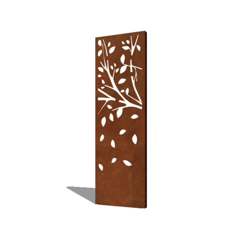 Corten plieno sodo plokštė medis 3 dalis 60 x 6 x 190 cm