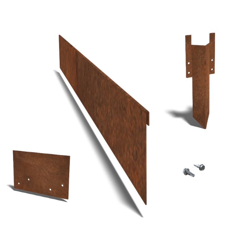 Corten plieno sodo apvadai suplotas 13 cm komplektas 24 metrams