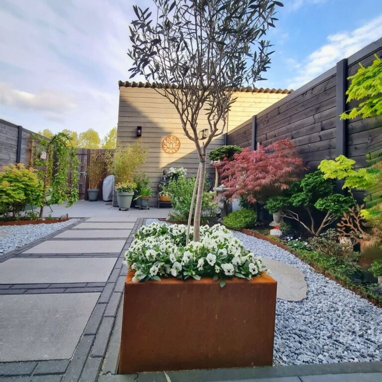 Corten plieno sienų dekoracijos Lotoso gėlė