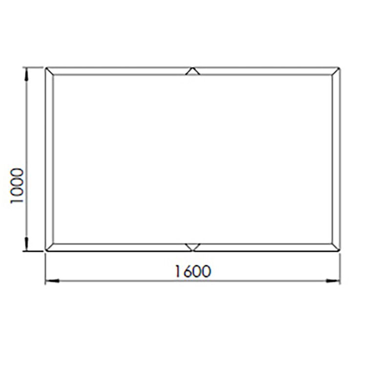 Milteliniu būdu dengtas plieninis lauko vazonas Texas xxl 160 x 100 cm