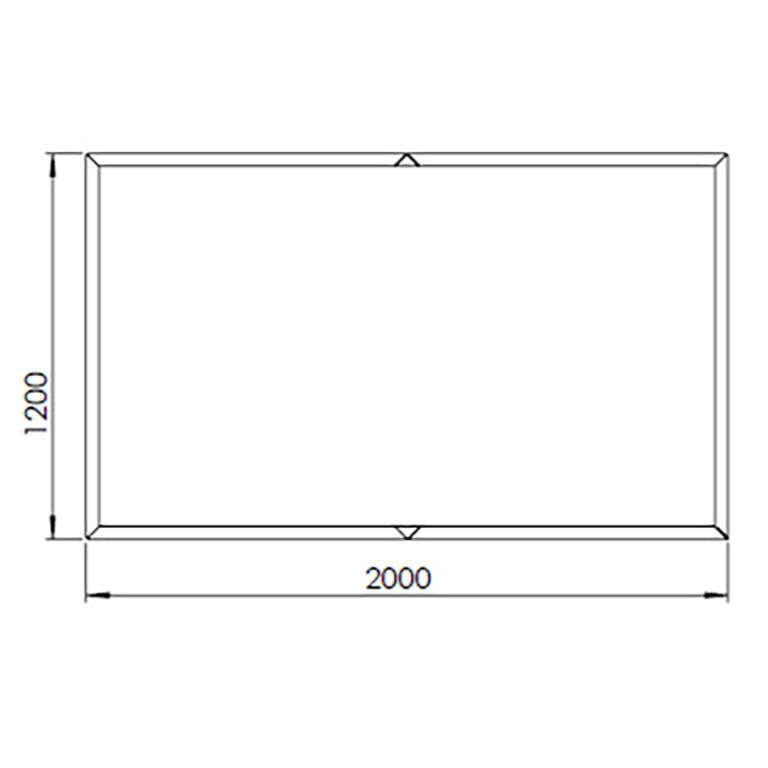 Corten plieno lauko vazonas Teksasas xxl 200 x 120 cm