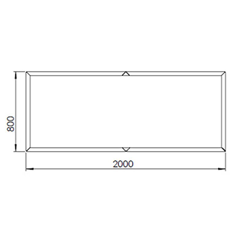Corten plieno lauko vazonas Teksasas xxl 200 x 80 cm