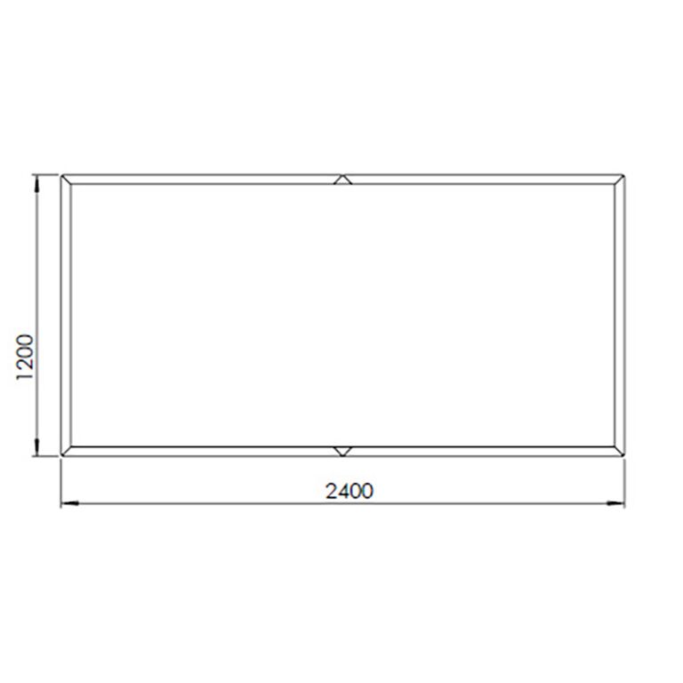 Corten plieno lauko vazonas Texas xxl 240 x 120 cm