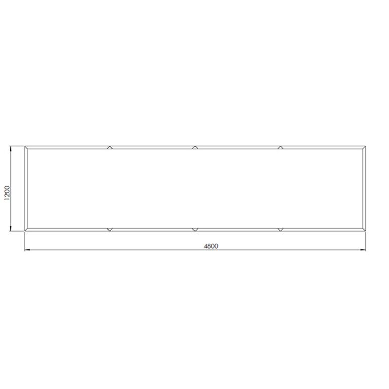 Corten plieno lauko vazonas Teksasas xxl 480 x 120 cm
