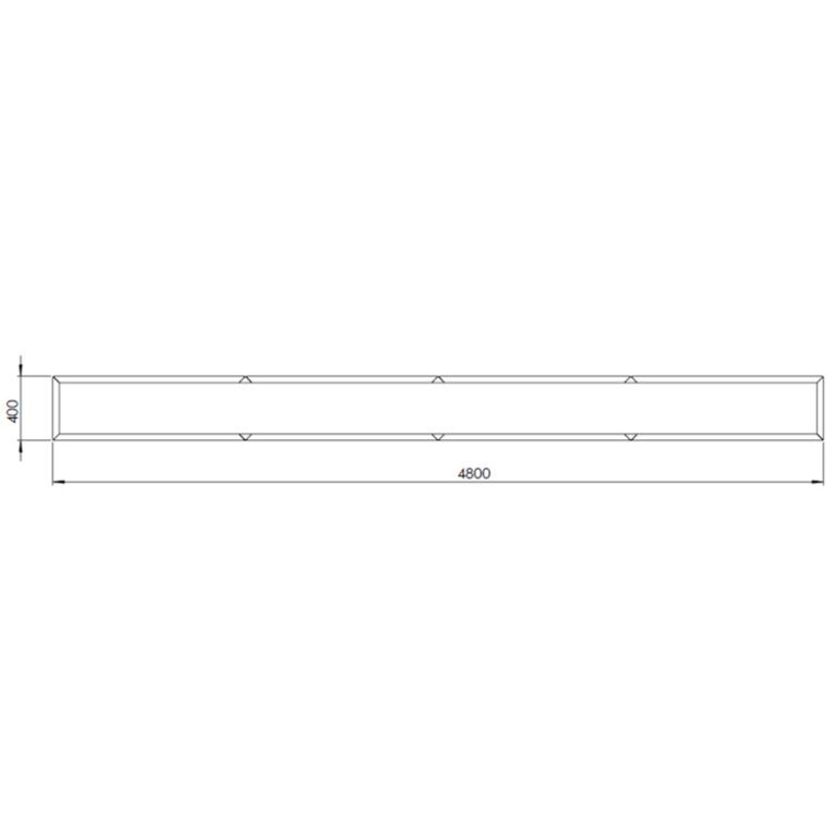 Milteliniu būdu dengtas plieninis lauko vazonas Teksasas xxl 480 x 40 cm