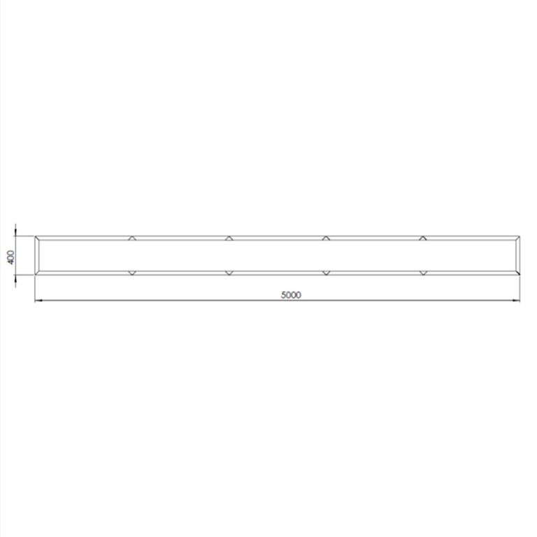 Milteliniu būdu dengtas plieninis lauko vazonas Texas xxl 500 x 40 cm