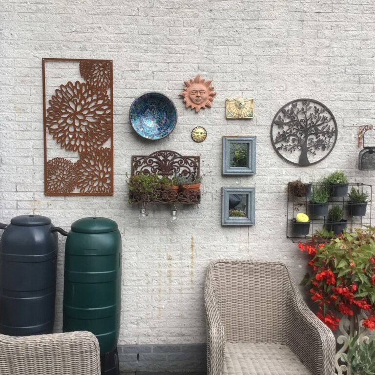 Corten plieno sienų dekoracijos Gėlė 2.0