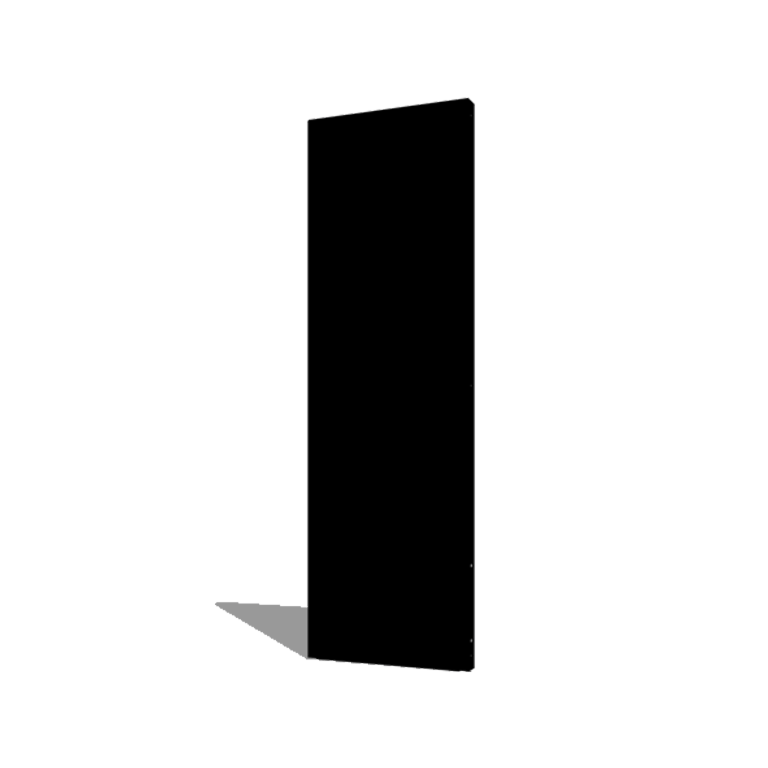 Milteliniu būdu dengtas plieninis skydas pagrindas 60 x 6 x 190 cm