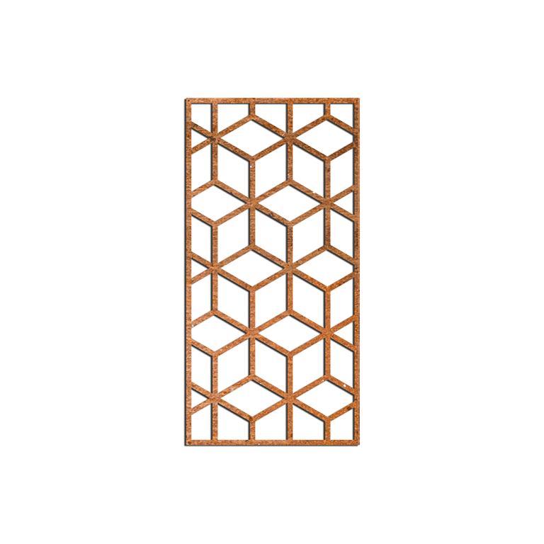 Corten plieno sienų dekoracijos Geometrinės figūros 2.0