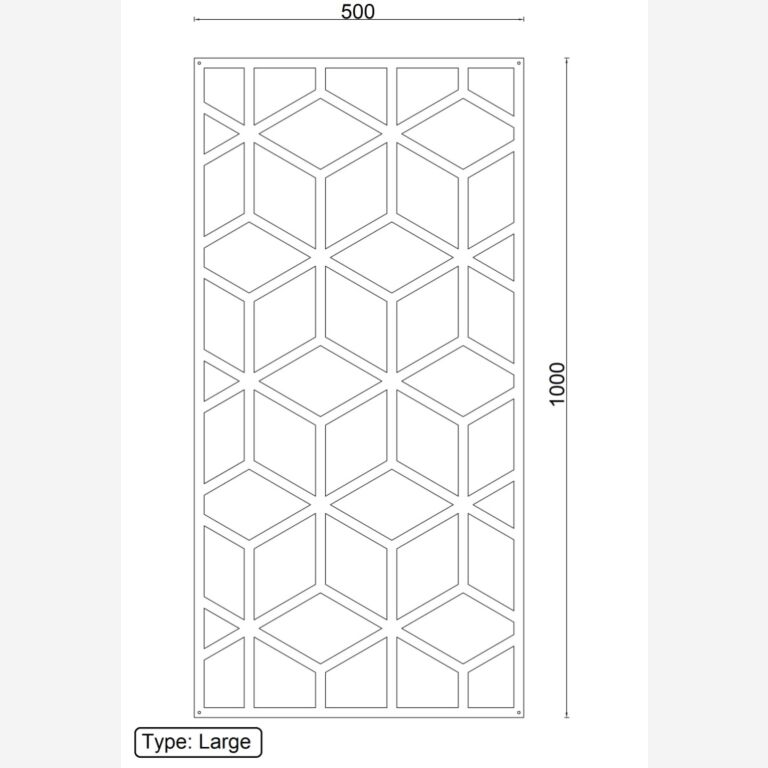 Corten plieno sienų dekoracijos Geometrinės figūros 2.0