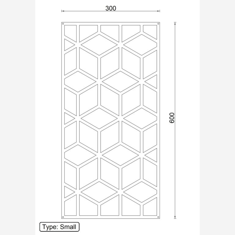 Metalinės sienų dekoracijos Geometrinės figūros 2.0