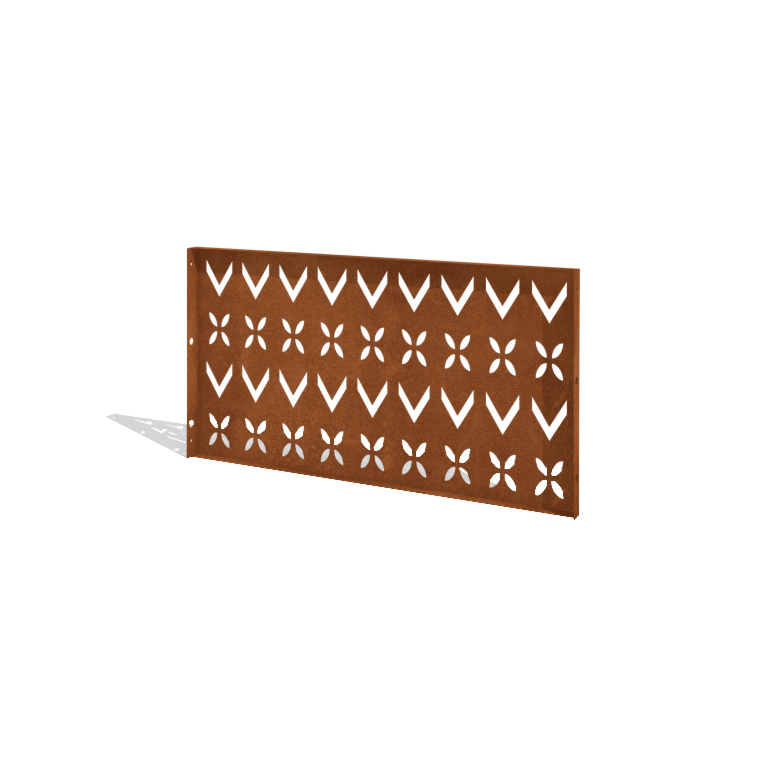 Corten plieno tvora H plokštė V 120 x 63,3 cm