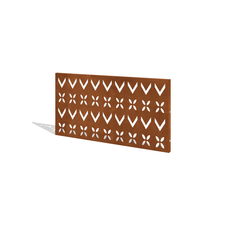 Corten plieno tvora H plokštė V 120 x 63,3 cm