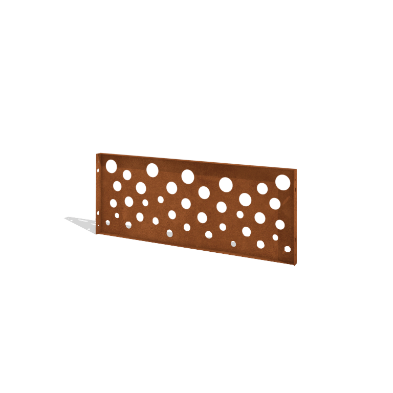 Corten plieno tvora H plokštė B 120 x 47,5 cm
