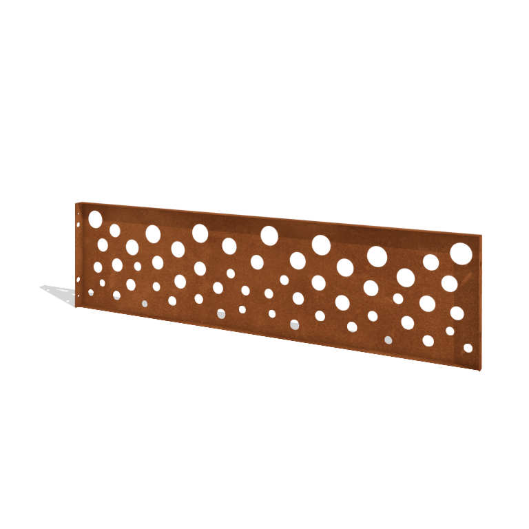 Corten plieno tvora H plokštė B 180 x 47,5 cm
