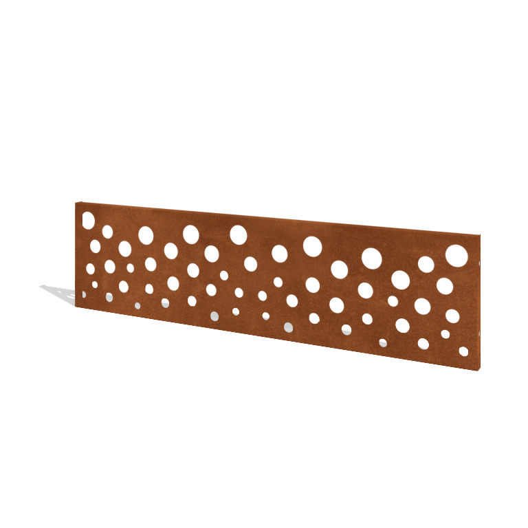Corten plieno tvora H plokštė B 180 x 47,5 cm