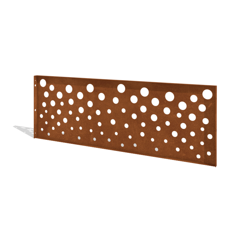 Corten plieno tvora H plokštė B 180 x 63,3 cm