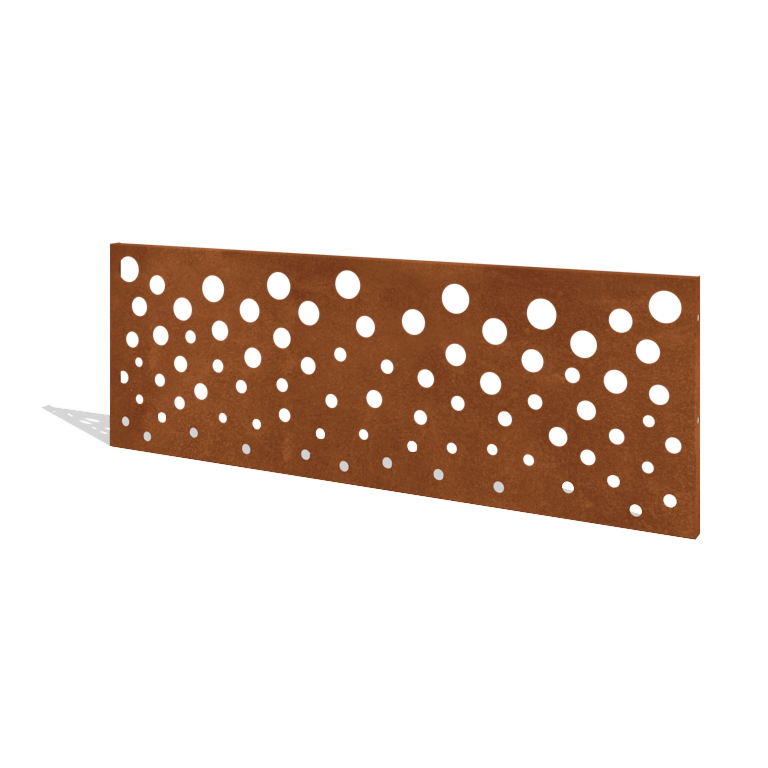 Corten plieno tvora H plokštė B 180 x 63,3 cm