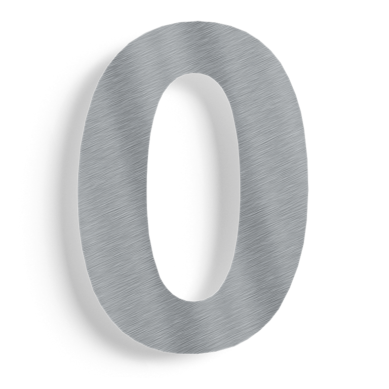 Nerūdijančio plieno namo numeris 0 - 80 cm