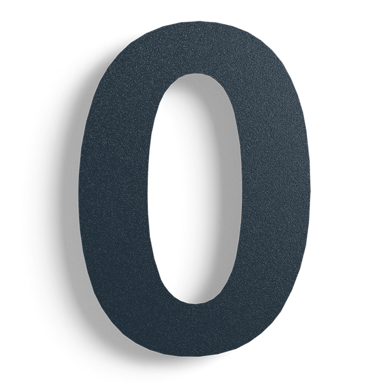 Nerūdijančio plieno namo numeris Juoda 0 - 30 cm