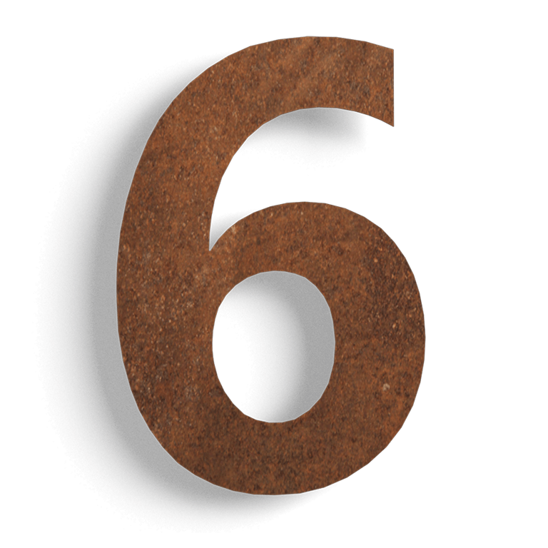 Corten plieno namo numeris 6-15 cm