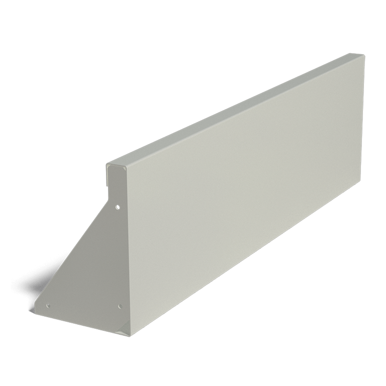 Milteliniu būdu dengta plieninė atraminė sienelė tiesus 100 cm (aukštis 30 cm)