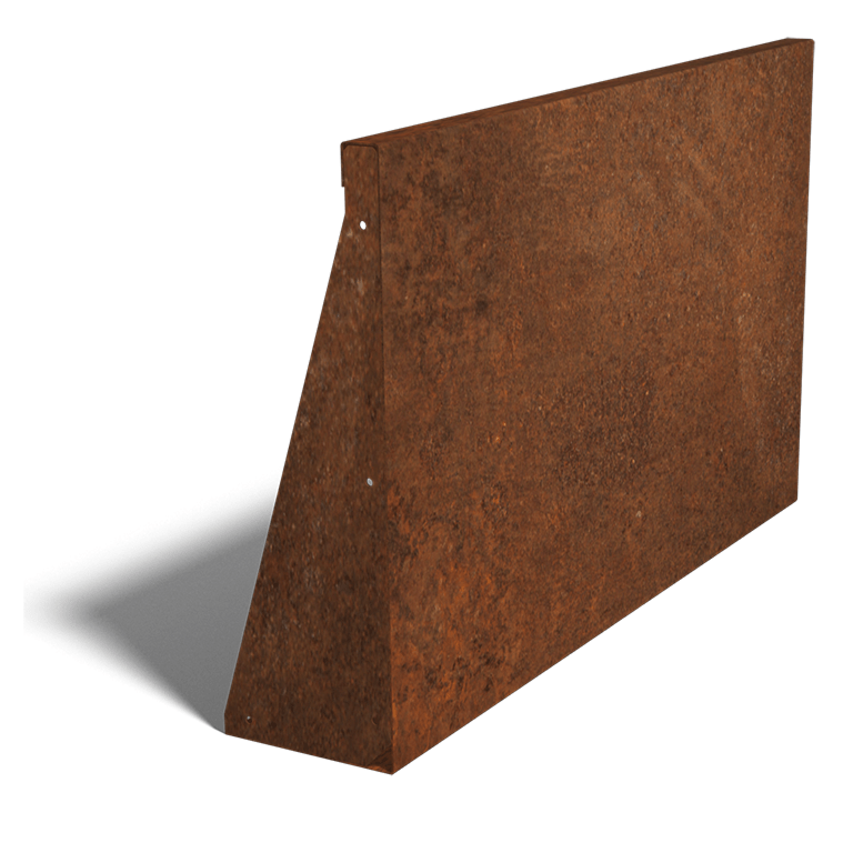 Corten plieno atraminė sienelė tiesus 100 cm (aukštis 60 cm)