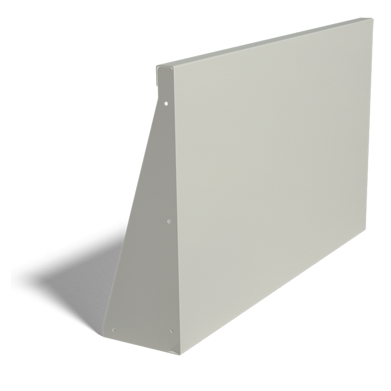 Milteliniu būdu dengta plieninė atraminė sienelė tiesus 100 cm (aukštis 60 cm)