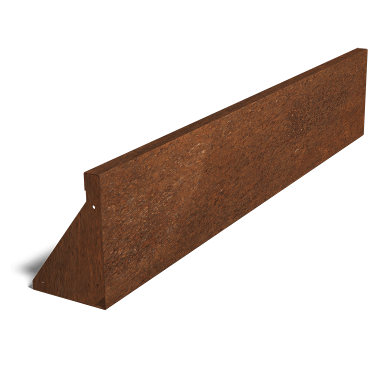 Corten plieno atraminė sienelė tiesus 150 cm (aukštis 30 cm)
