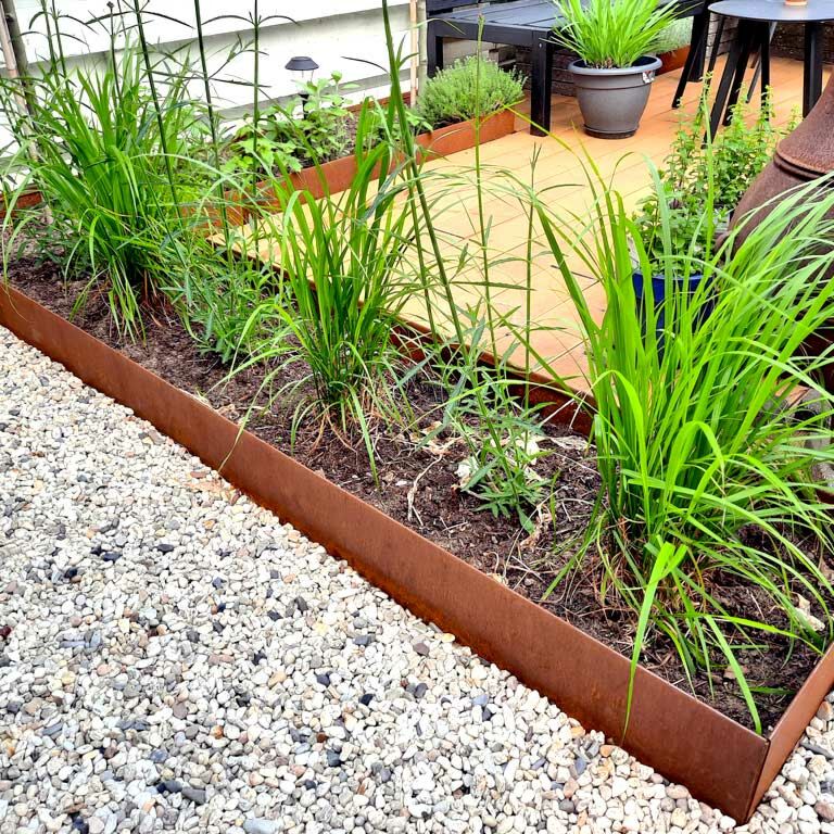 Corten plieno sodo apvadai suplotas 23 cm (ilgis 240 cm)