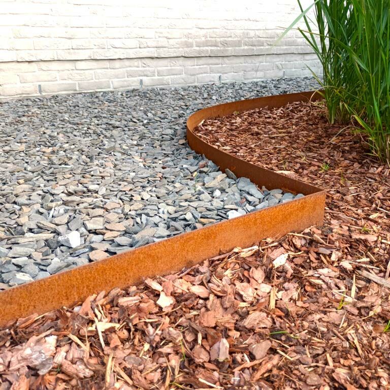 Corten plieno sodo apvadai tiesus 15 cm komplektas 15 metrų