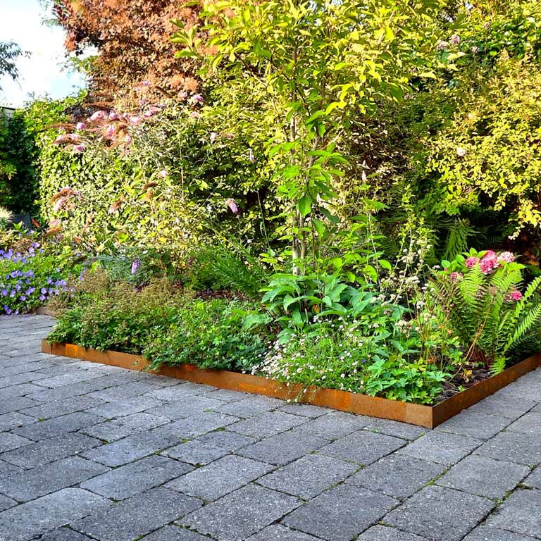 Corten plieno sodo apvadai tiesus 15 cm (ilgis 240 cm)