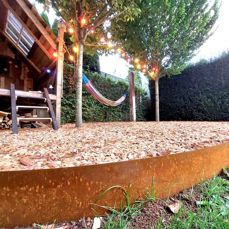 Corten plieno sodo apvadai tiesus 25 cm (ilgis 240 cm)