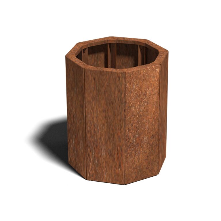 Corten plieno lauko vazonas Čikaga 40