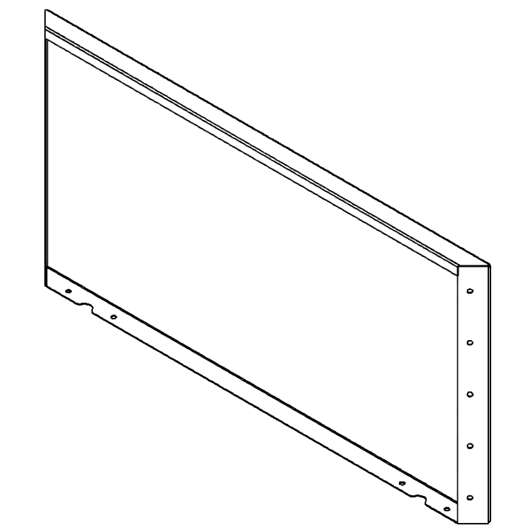 Milteliniu būdu dengtas plieninis skydas 50 x 100 cm