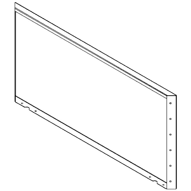 Milteliniu būdu dengtas plieninis skydas 60 x 120 cm