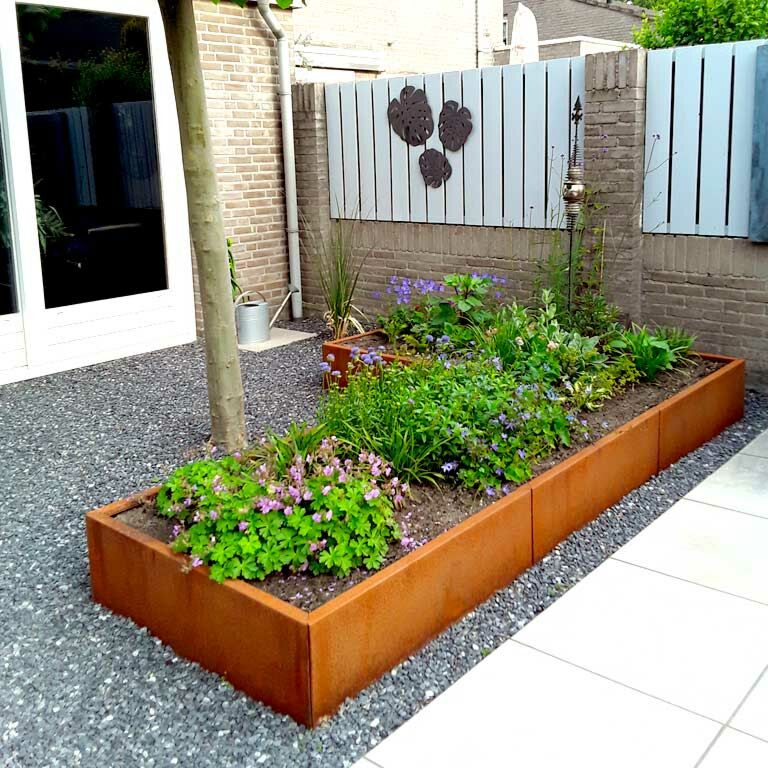 Corten plieno lauko vazonas Kansas 100