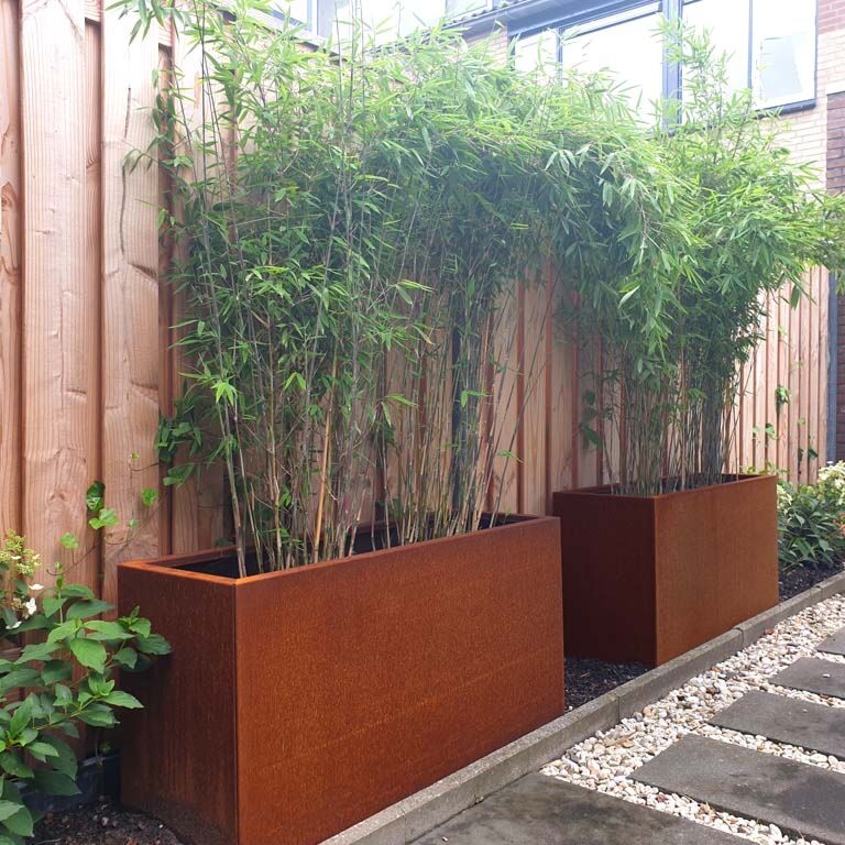 Corten plieno lauko vazonas Texas 40 x 120 cm